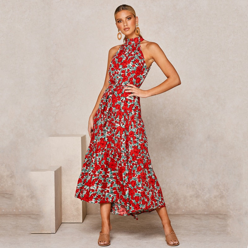 Summer Long Polka Dot Casual Dresses