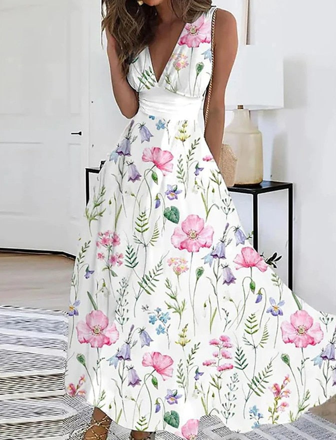 Elegant Party Sleeveless Long Dress