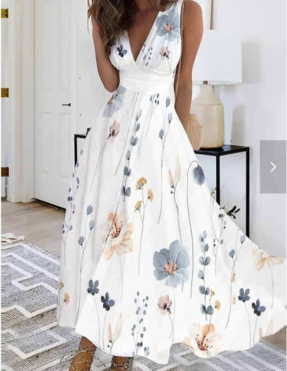 Elegant Party Sleeveless Long Dress