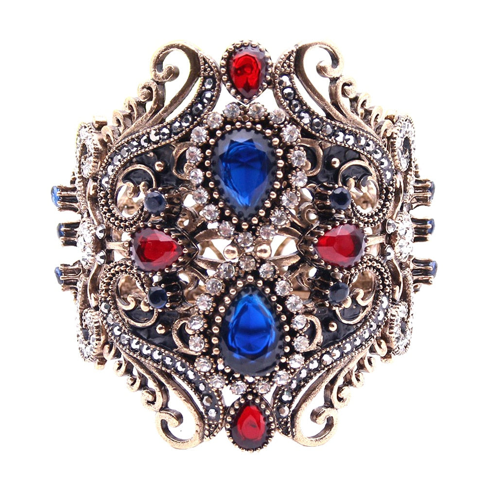 Vintage Turkish Resin Bangle Cuff Bracelet