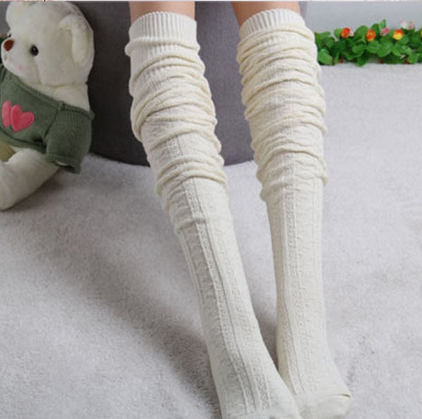 Sexy Warm Long Cotton Stocking Over Knee