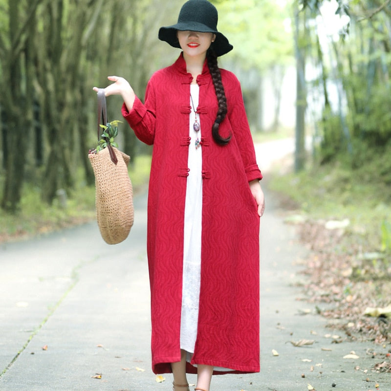 Autumn Spring Lantern Sleeve Slim Maxi Dress