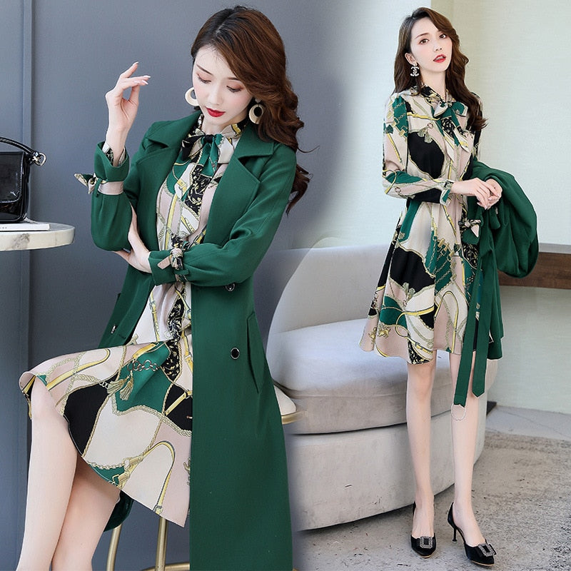 Double Breasted Blazer Long Sleeve Dress