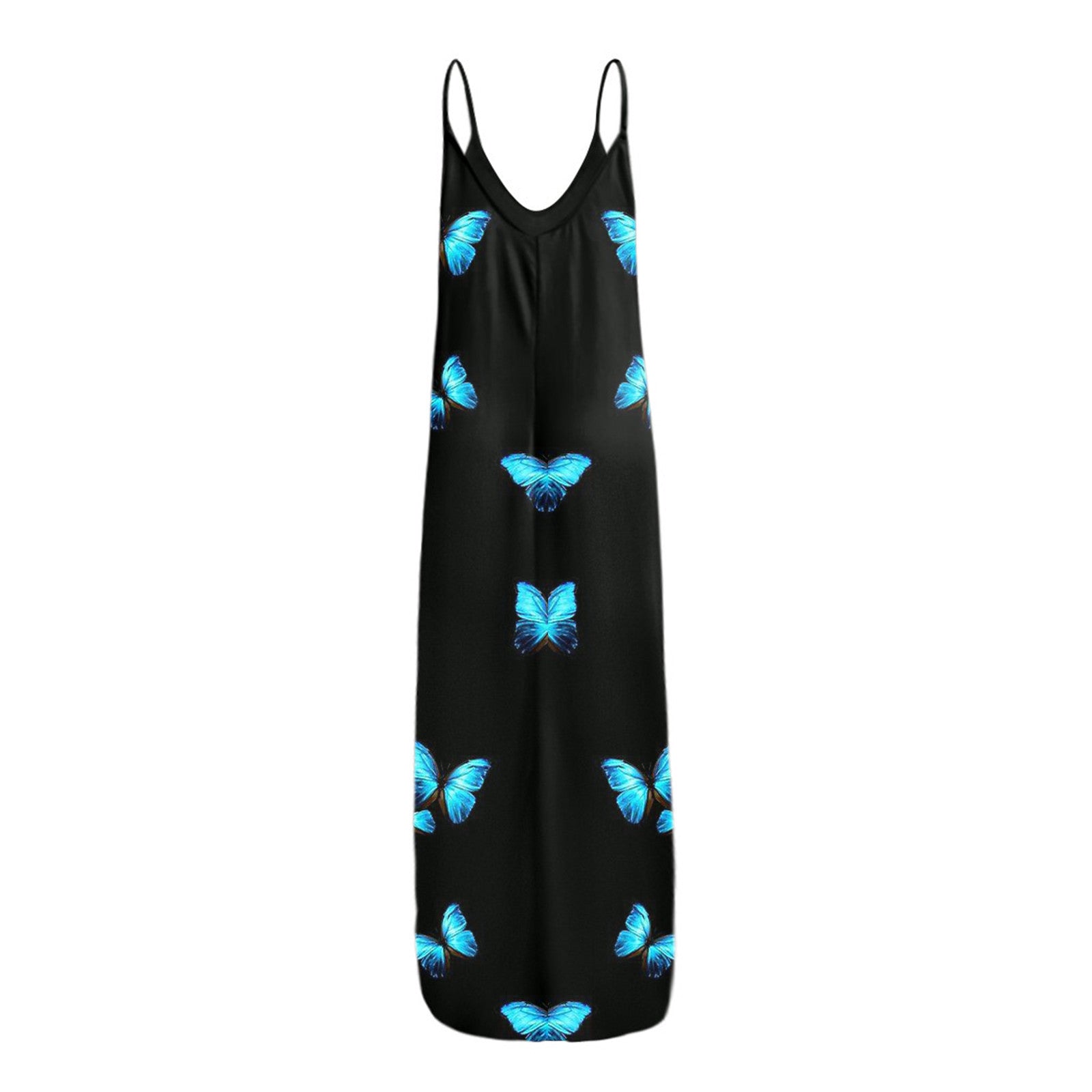 V-Neck Sleeveless Pullover Maxi Dress