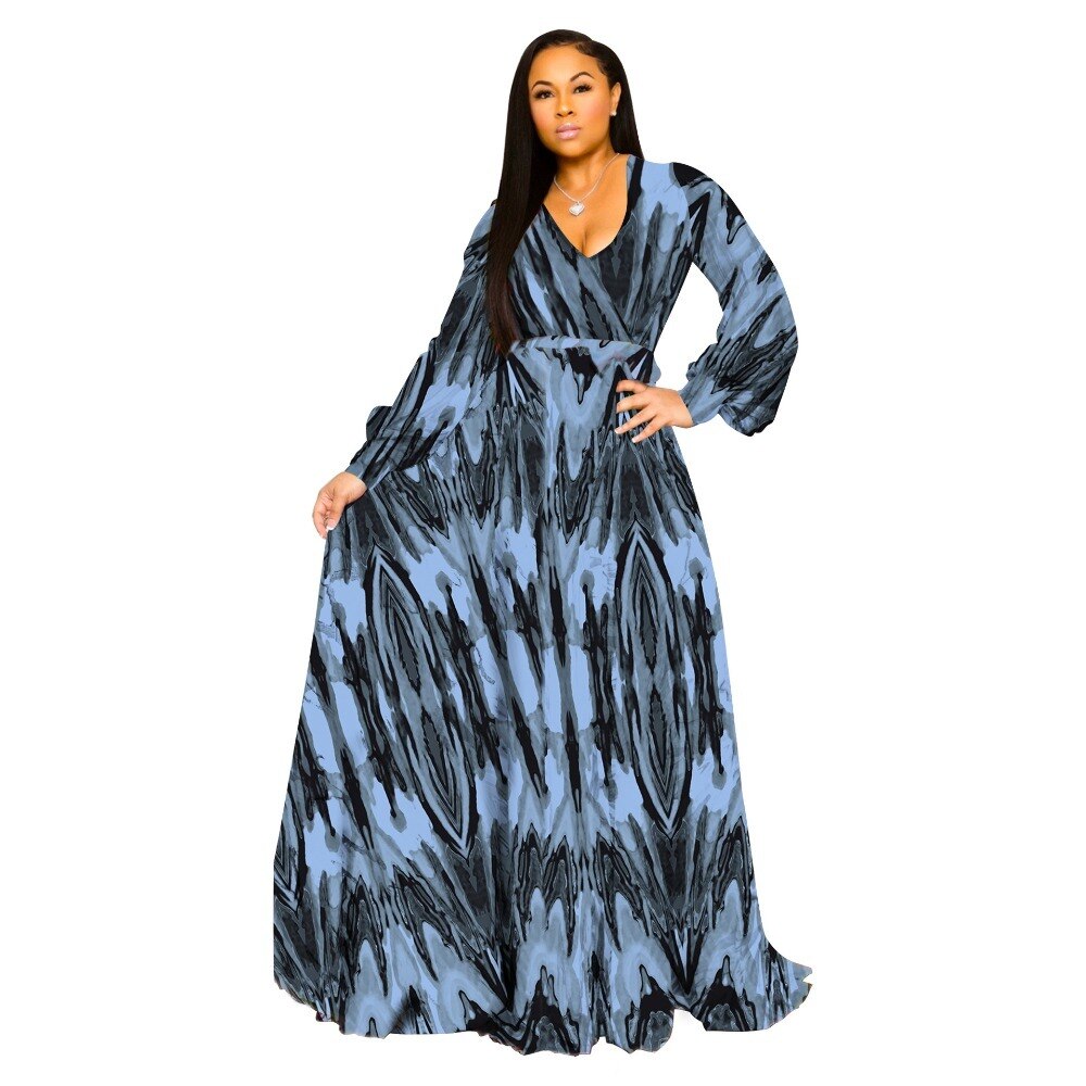 V-neck Chiffon Dress