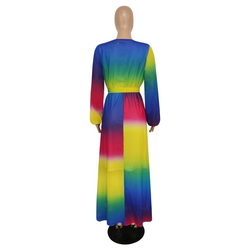 V-neck Chiffon Dress